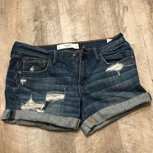 A&F blue Jean shorts